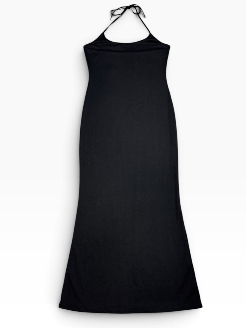 Joocy Babi Black Lightweight Halter Tie Neck Maxi Dress Size 6